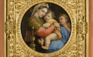 Raffaello, Madonna della Seggiola courtesy gli Uffizi