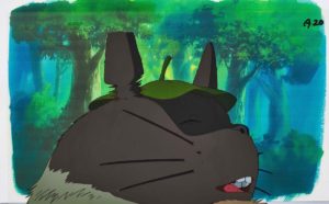 My Neighbor Totoro by Studio Ghibli. Totoro Animation Cel, 1988, acrylic on cel 23 by 36 cm. Est. HK$70,000 – 90,000