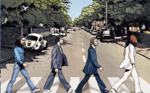 The Beatles in Comics, dettaglio della copertina
