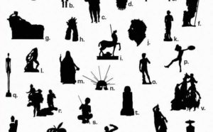 Un dettaglio dell'immagine che accompagna il quiz Silhouette d'arte lanciato dal MiBACT