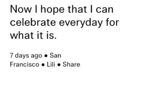#WeUsedTo is created by online participants. Conceptualised by Studio Olafur Eliasson in Berlin along with the Interacting Minds Centre at Aarhus University and Alan Woo and Daniel Massey, it is part of the ongoing research collaboration ‘Experimenting, Experiencing, Reflecting’