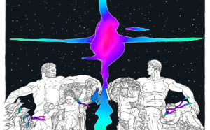 Fontana Piazza Solferino, un'illustrazione di Adam Tempesta. Courtesy l'artista