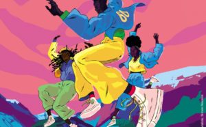 Annecy 2020 Online poster © Illustration Jean-Charles Mbotti Malolo, Simon Roussin