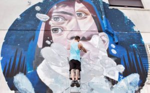 l'opera di Skan, Festival della Resilienza 2019, photo Ilaria Giorgi