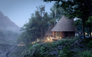 Sustainable Cabins in the Woods ©Third Nature | Structured Environment | Henrik Innovation