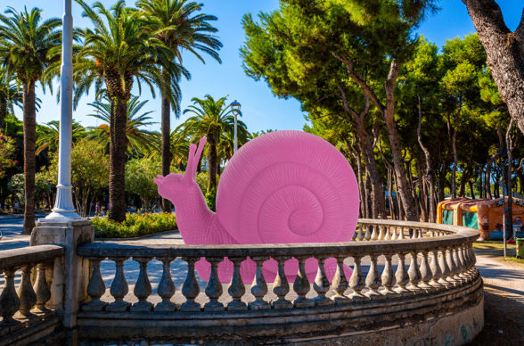 Lungomare di Porto d’Ascoli, Chiocciola rosa. Render courtesy Cracking Art