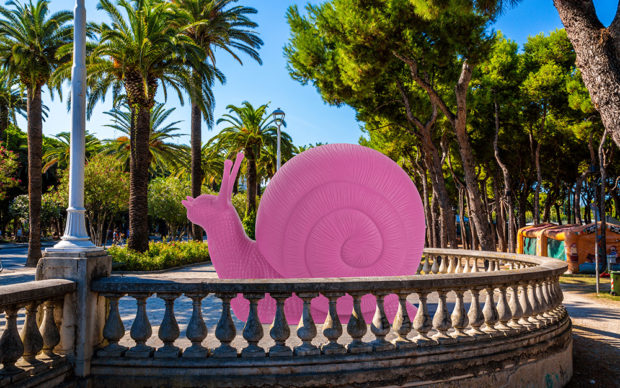 Lungomare di Porto d’Ascoli, Chiocciola rosa. Render courtesy Cracking Art