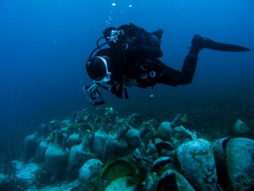 Photo Alonissos underwater museum. Copyrights Ministry of Culture and Sports-Ephorate of Underwater Antiquities, phot. K. Menemenoglou