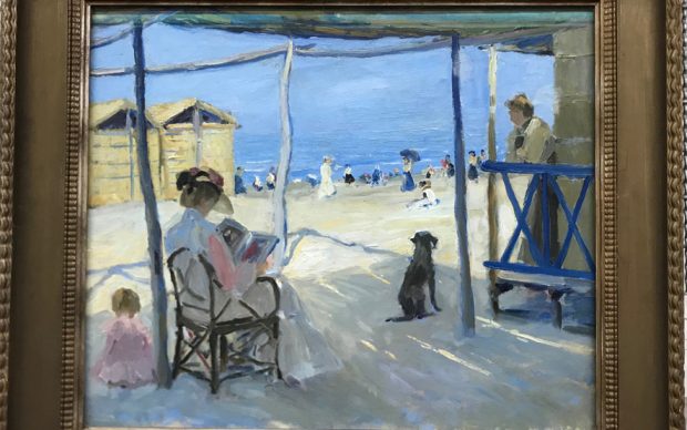 Philipp KLEIN, Sulla spiaggia di Viareggio, 1906, olio su tela (© Landesmuseum Hannover)