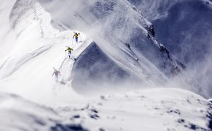 Luogotenente Stefano Jeantet (REP.ATT.SPORTIVE/ CE.ADD.ALP), XX edizione del Trofeo Mezzalama. La squadra prima classificata appartenente al Centro Sportivo Esercito/Centro Addestramento Alpino: 1° C.le Eydallin Matteo, C.le Magg.VFP4 Lenzi Damiano, C.le VFP4 Boscacci Michele. Ultimi metri prima del Castore. 2 maggio 2015, 09.38, digitale