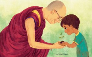 Dalai Lama, Le radici dell'amore, Nord Sud Edizioni, dettaglio della copertina