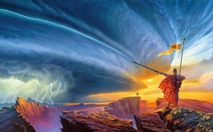 Dian Hanson, Masterpieces of Fantasy Art, p. 476. Michael Whelan, The Way of Kings, acrylic on board, 2010, 60.9 x 101.6 cm. Copyright Michael Whelan. Courtesy Taschen