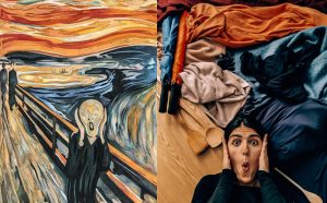 Edvard Munch, The Scream, 1893; Re-creation @wanderwithnada
