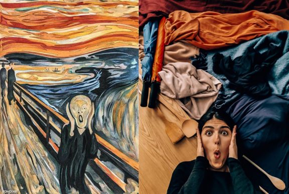 Edvard Munch, The Scream, 1893; Re-creation @wanderwithnada