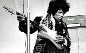 American singer and guitarist Jimi Hendrix performs on stage on May 24, 1967 at Grona Lund in Stockholm, Sweden. / AFP PHOTO / TT NEWS AGENCY AND Svenska Dagbladet / - (Photo credit /AFP via Getty Images)