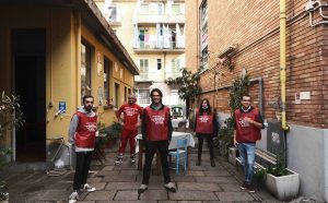 Opera Viva ‒ Artista di Quartiere, il gruppo degli artisti di Torino con Alessandro Bulgini, photo Mirko Isaia