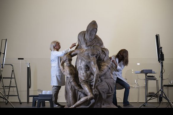 Restauro della Pietà di Michelangelo, Museo dell'Opera del Duomo di Firenze, Courtesy Opera di Santa Maria del Fiore, foto Claudio Giovannini/CGE