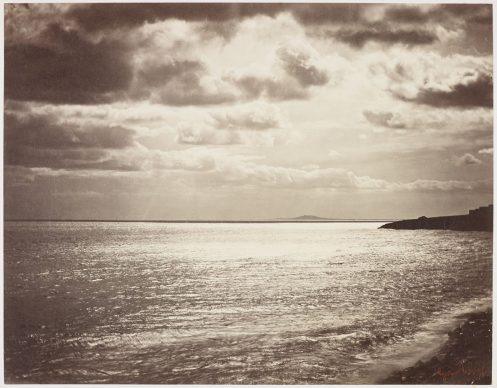Gustave Le Gray (French, 1820–1884). Mediterranean with Mount Agde, 1857. Albumen silver print. George Eastman Museum, gift of Eastman Kodak Company, ex-collection Gabriel Cromer. Courtesy of the George Eastman Museum