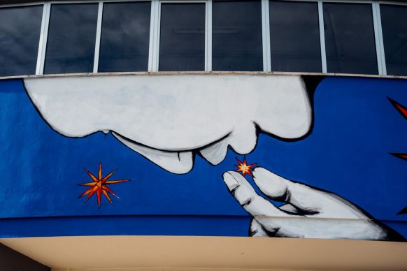 Il murale di Run per "WALLABE Street Art Festival". Foto di Andrea Verzola