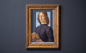 Sandro Botticelli, Young Man Holding a Roundel. Courtesy Sotheby's