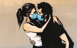 Xavier Tapies, La street art ai tempi del coronavirus, L'Ippocampo 2020, dettaglio della copertina