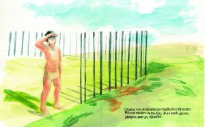 Gianni Rodari, I sepolti vivi. Una tavola di Silvia Rocchi. Courtesy l'editore