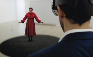 Marina Abramović, The Life. Mixed reality installation with artist's box