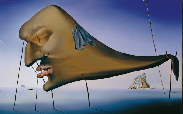 Salvador Dalí, Il sonno, 1937. Olio su tela. Collezione privata. Christie’s Images, Londra/Scala, Firenze. © Salvador Dalí, Fundació Gala-Salvador Dalí, DACS 2019.