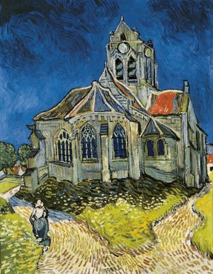 Vincent van Gogh, La Chiesa di Auvers-sur-Oise (Auvers, 4 giugno 1890). Parigi, Musée d’Orsay (©photo Gloria Fossi 2019)