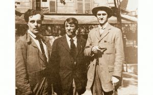 Parigi, 1916. Modigliani, Picasso e André Salmon a la Rotonde. Crediti Istituto Amedeo Modigliani