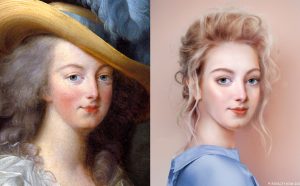 Maria Antonietta d'Asburgo-Lorena. Courtesy Becca Saladin. Instagram (@royalty_now_) Tik Tok (@Royaltynow)