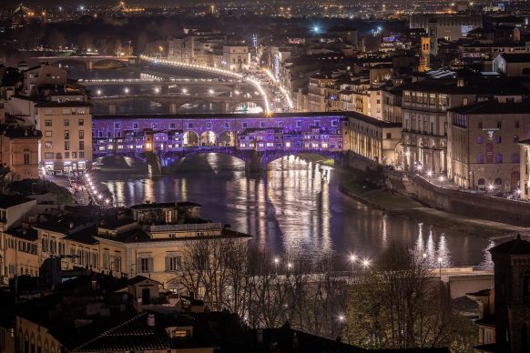 Firenze Light Festival, Ponte Vecchio © Nicola Neri