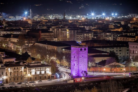 Firenze Light Festival, Torre della Zecca © Nicola Neri