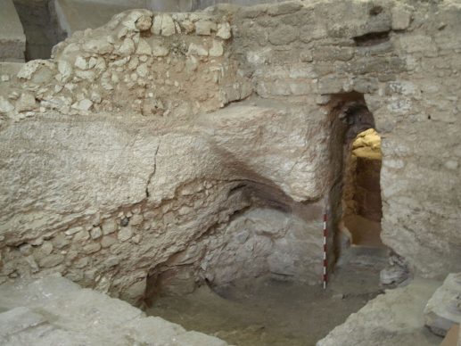 The first-century house at the Sisters of Nazareth site. Copyright K. R. Dark