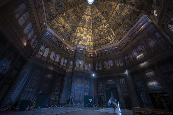 Cantiere di restauro delle pareti interne del Battistero di Firenze  - Courtesy Opera di Santa Maria del Fiore, foto Claudio Giovannini