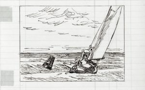 Edward Hopper. Ground Swell, 36 × 50 in., (92,7 × 127,6 cm). The Corcoran Gallery of Art, Washington, D.C.; Acquisto del museo, William A. Clark Fund. Dettaglio