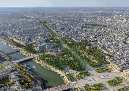 Jardin des Champs Élysées aérienne ©PCA-STREAM