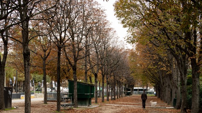 Jardin des Champs Élysées contre allée avant ©Salem Mostefaoui