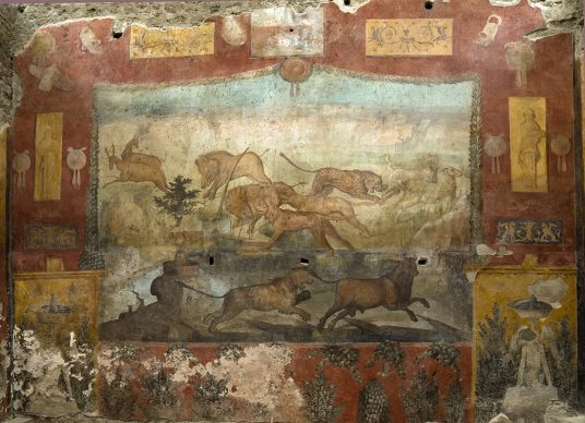 Parco Archeologico di Pompei, Affresco della Caccia nella Casa dei Ceii. Photo ®Luigi Spina. Courtesy Parco Archeologico di Pompei