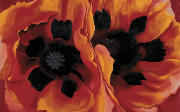 Georgia O'Keeffe, Oriental Poppies, 1927. Collection of the Frederick R. Weisman Art Museum at the University of Minnesota, Minneapolis © Georgia O’Keeffe Museum, VEGAP, Madrid