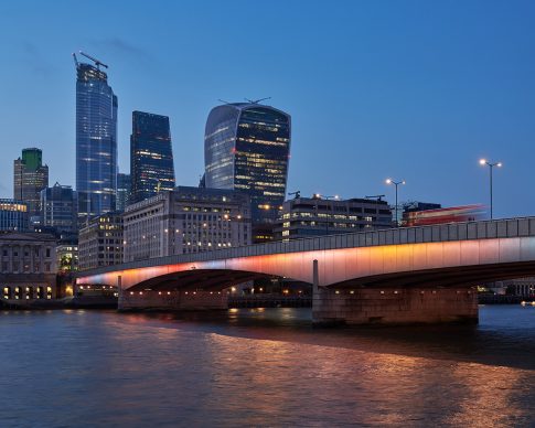 Illuminated River, London Bridge. July 2019 © James Newton