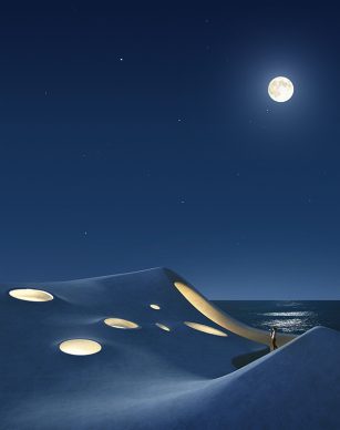 Pavilions by the Seaside, Pavilion Number 3 by Ma Yansong (MAD). Image by Ma Yansong – Courtesy of MAD Architects