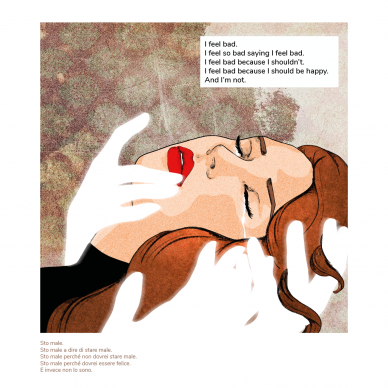 Una illustrazione di Giulia Rosa tratta dal libro Pages Not Found (Hop!, 2021). Courtesy l'editore