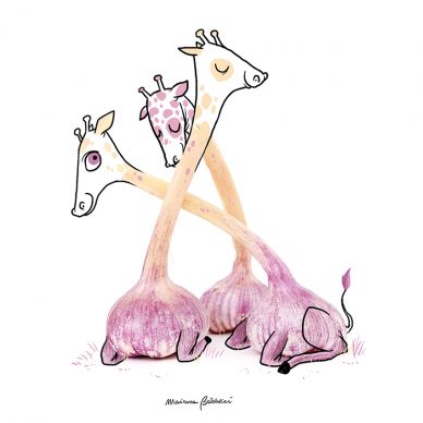 Giraffaglio. Una illustrazione di Marianna Balducci. Courtesy l'artista