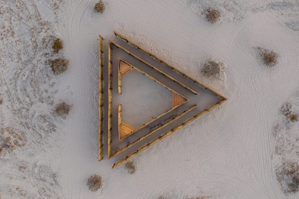 Desert X installation view of Eduardo Sarabia, The Passenger. 2021. Photography by Lance Gerber. Courtesy the artist and Desert X