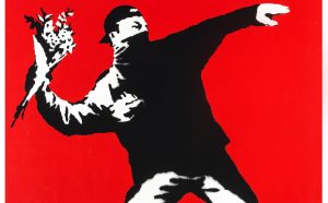 Flower Thrower, Screenprint, 2003, Private Collection