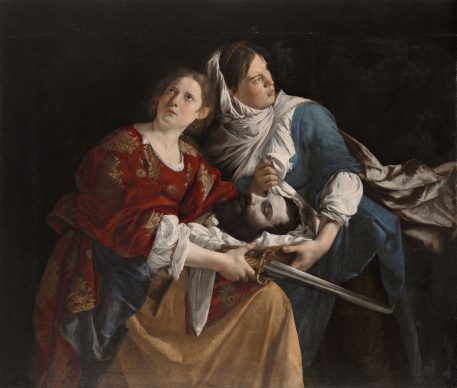 Judith and Her Maidservant with the Head of Holofernes, c. 1610–12. Orazio Gentileschi (Italian, 1563–1639). Oil on canvas; 136.5 x 159 cm. Wadsworth Atheneum Museum of Art, Hartford, CT, The Ella Gallup Sumner and Mary Catlin Sumner Collection Fund, 1949.52