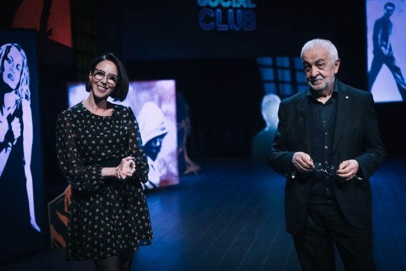Martina Riva e Gianni Canova, conduttori di Luce Social Club
