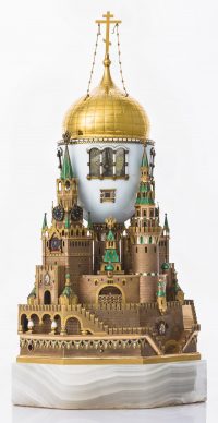 The Moscow Kremlin Egg, Fabergé. Gold, silver, onyx, enamel, 1906 © The Moscow Kremlin Museums