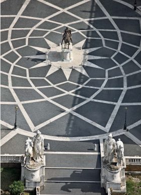 Una veduta del Campidoglio, tratta dal libro Roma dall’alto (Jaca Book, 2021)